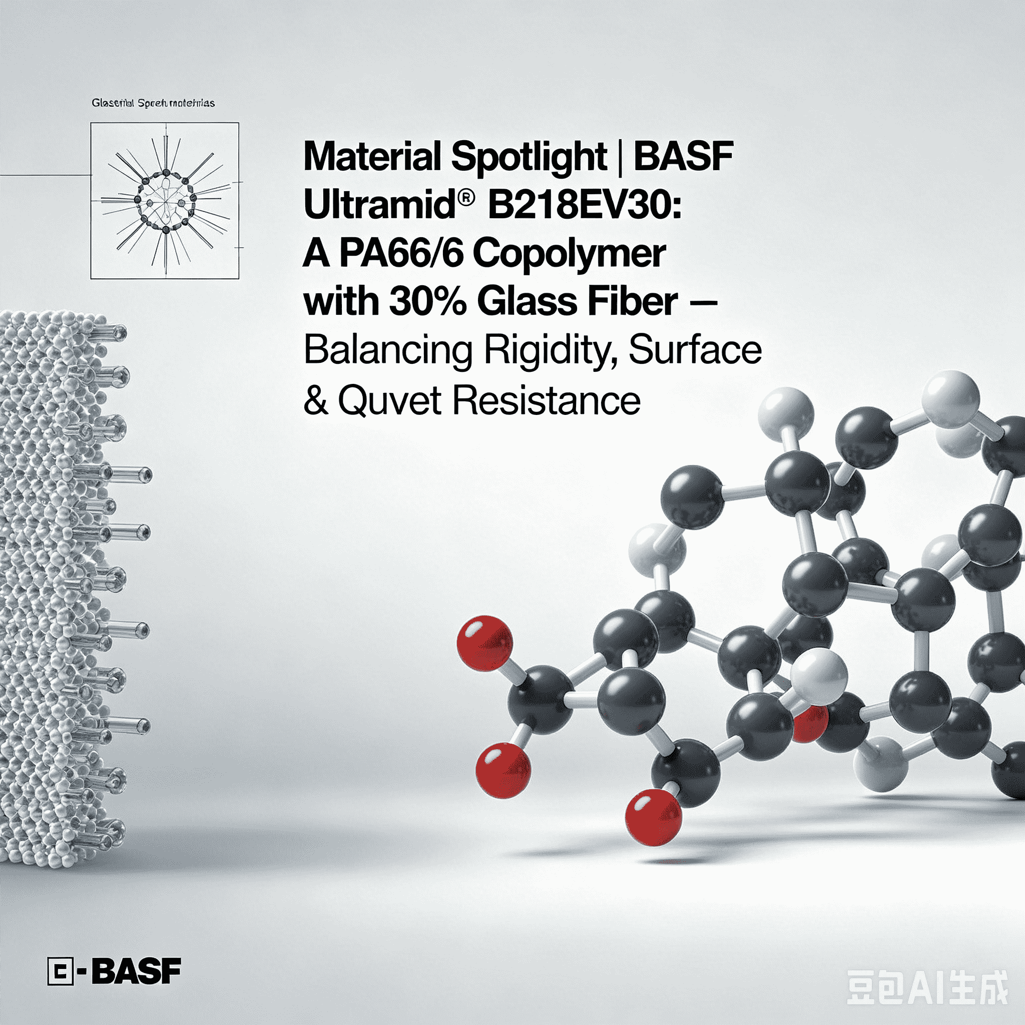 Sorotan Bahan | BASF Ultramid® B218EV30: Kopolimer PA66/6 dengan 30% Gentian Kaca – Mengimbangi Ketegaran, Kualiti Permukaan & Rintangan Haba